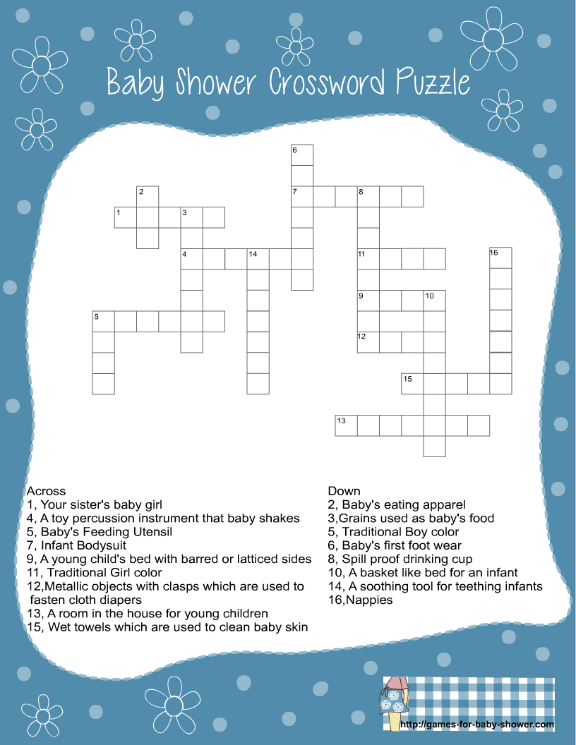Free Themed Crossword Puzzles Printable