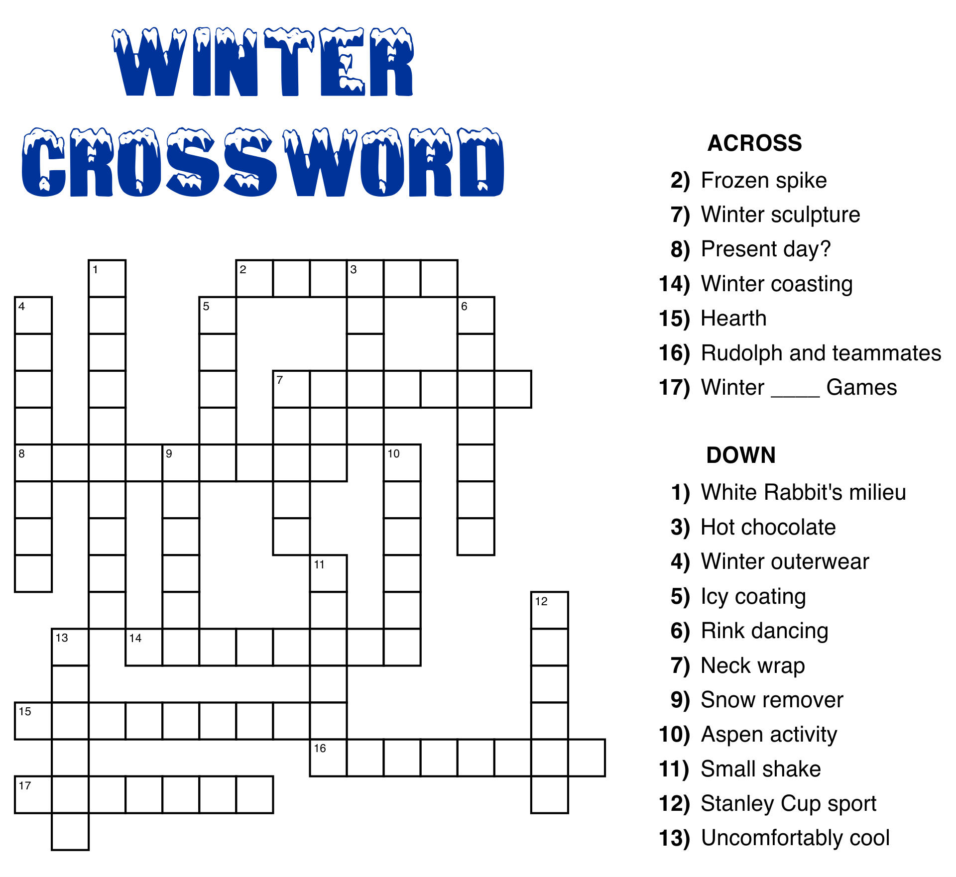 free printable crossword puzzles for kids growing play worksheets library