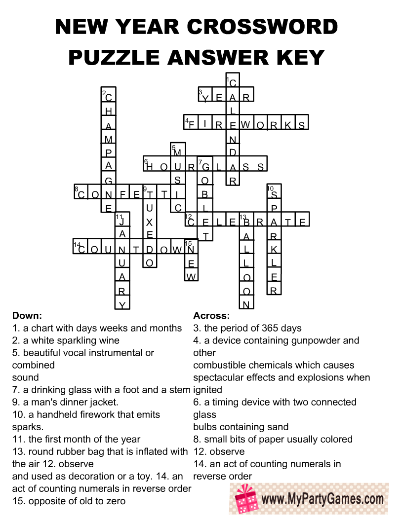 Adult Crossword Puzzles Free