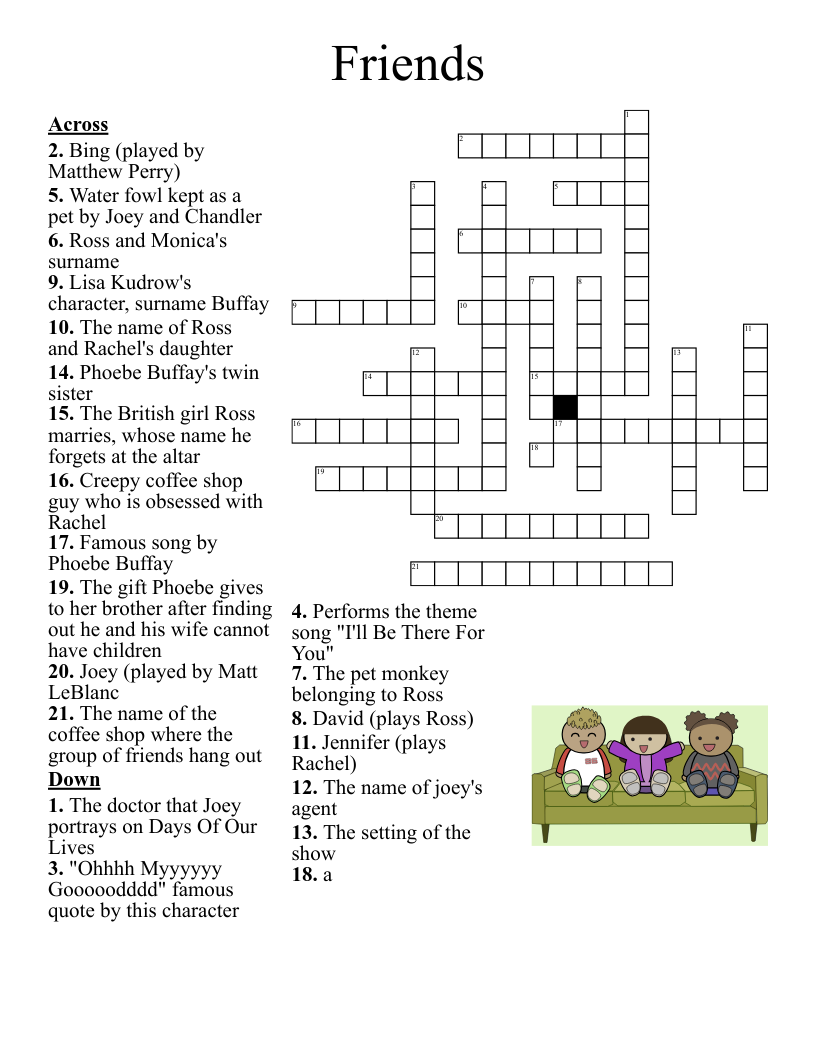 Crossword Puzzles Printable Theme