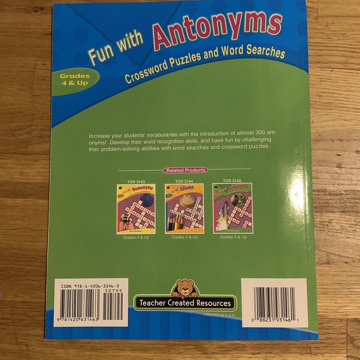 Fun With Antonyms grades 4 New Unused Book Crossword Puzzles And Word Search 9781420631463 EBay
