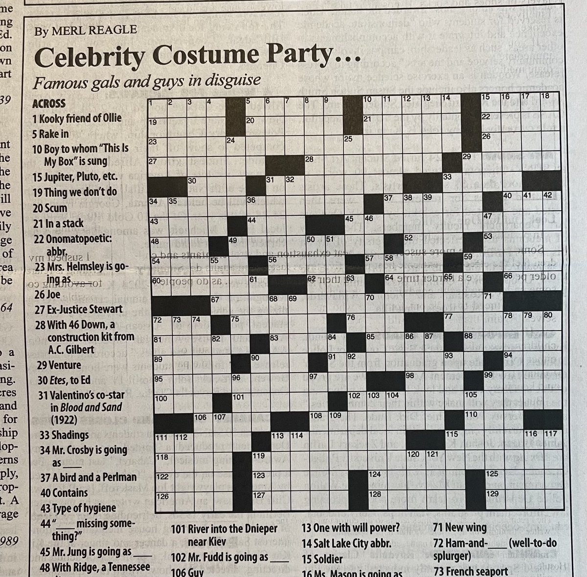 GAMES World Of Puzzles On X Some Amusing News crossword Fans If You re Visiting Cooperstown NY You Can Still Solve A Puzzle By Merl Reagle RIP Just Pick Up A Copy Of