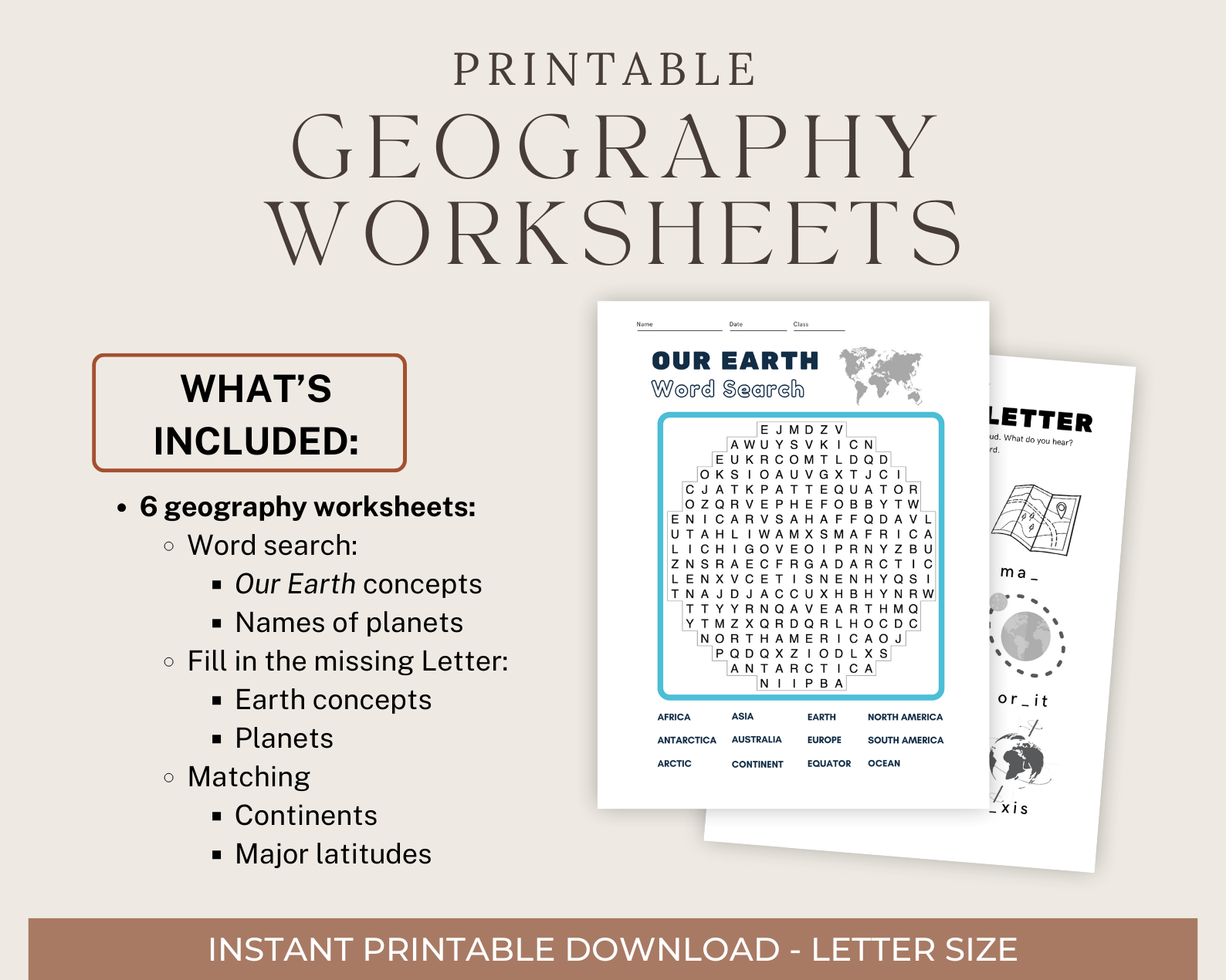 Geography Printables Geography Realm