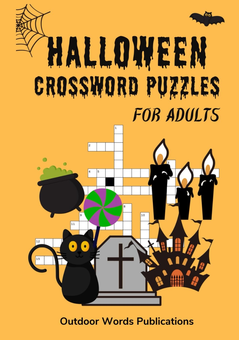 Halloween Crossword Puzzles For Adults Festival Themed Puzzle Book For Halloween Publications Outdoor Words 9798864931578 Amazon Books