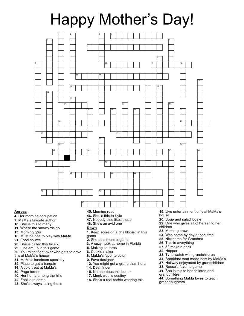 Crossword Puzzles By Best