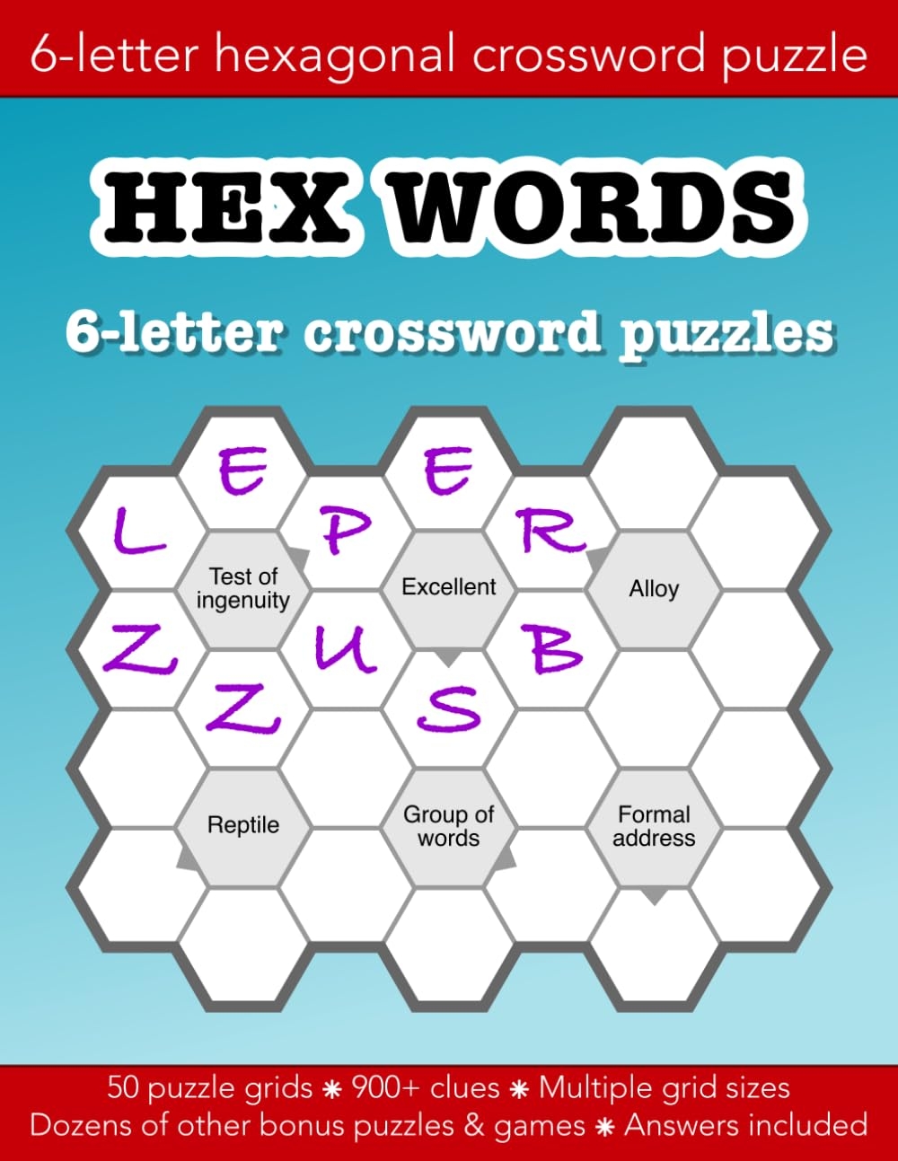 Hex Words 6 letter Crossword Puzzles With A Twist 50 Puzzle Grids With Cryptic Clues And Dozens Of Other Fun Activities Education Resources By Bounce Learning Kids Morgan Christopher D 9798783862229 Amazon Books