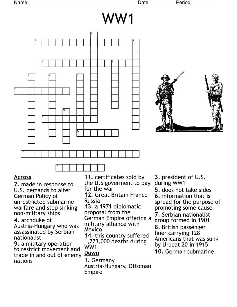 History Crossword WordMint