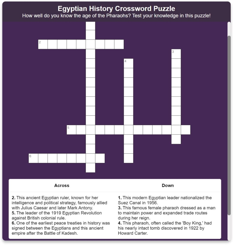 How To Use Digital Crosswords In Your Classroom 8 Inspiring Ideas For Different Subjects Kotobee Blog