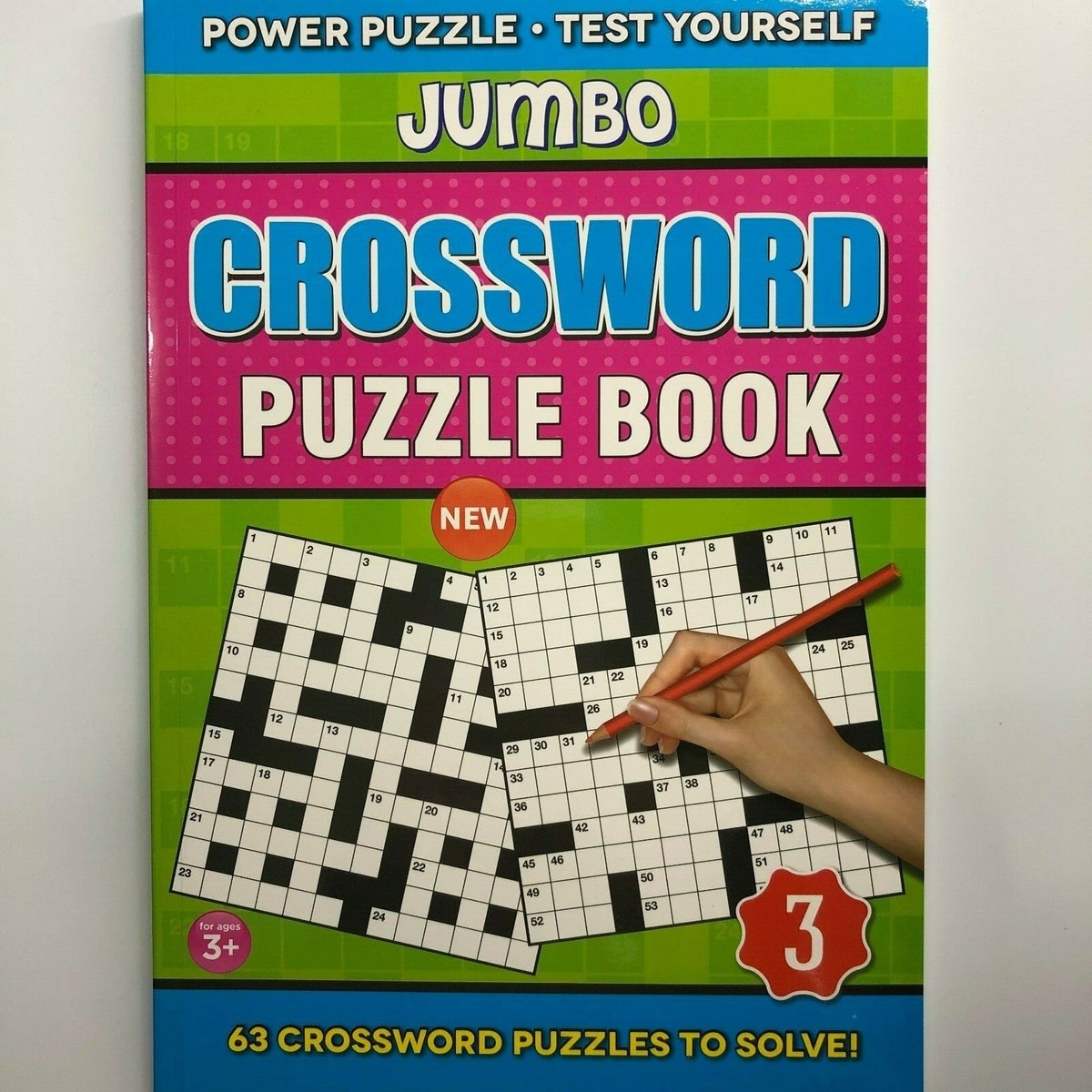 Jumbo Crossword Puzzles 63 Crossword To Solve 250x175mm B5 Size Puzzle Book EBay