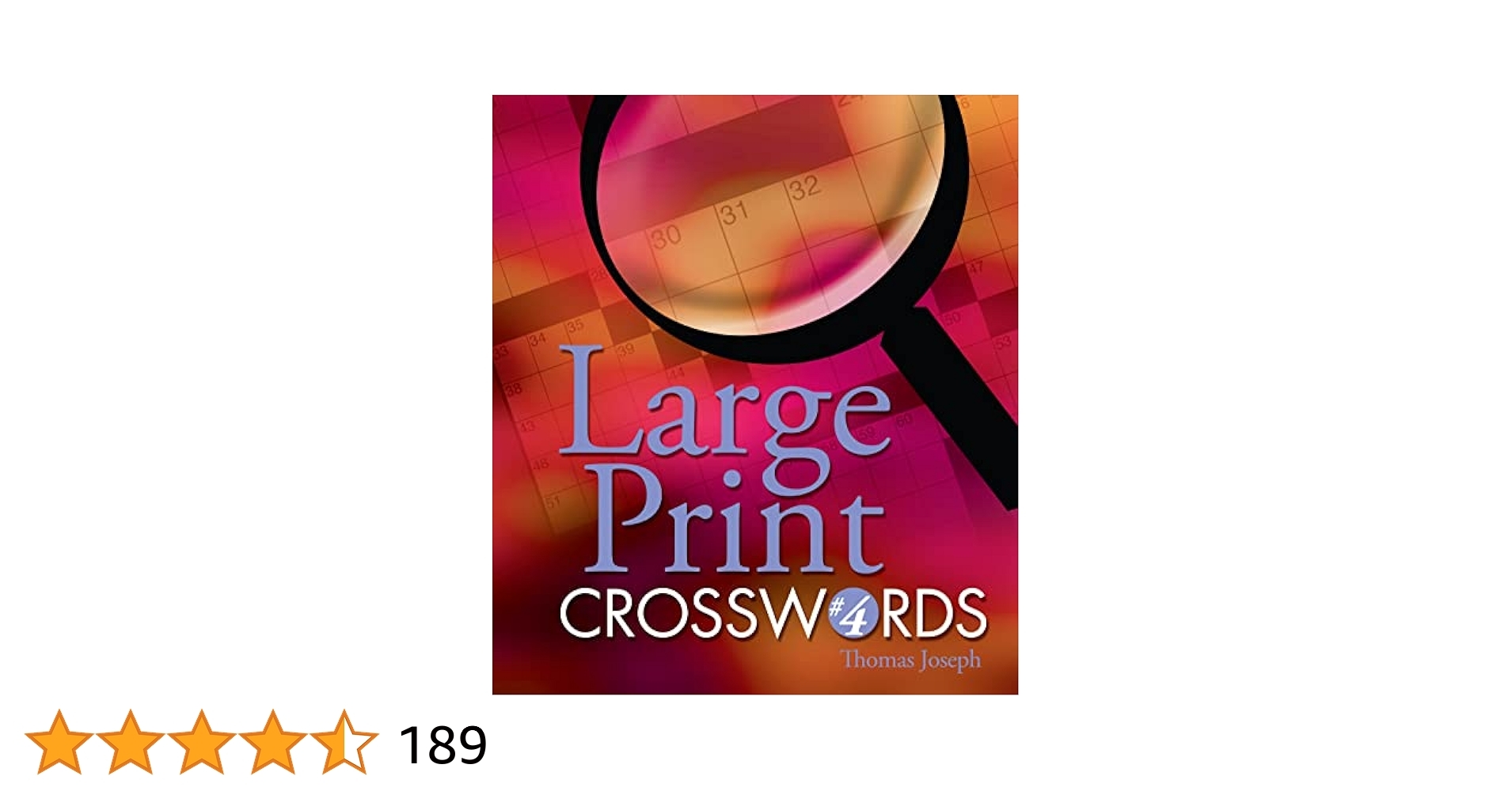 Large Print Crosswords 4 Joseph Thomas 9781402712388 Amazon Books