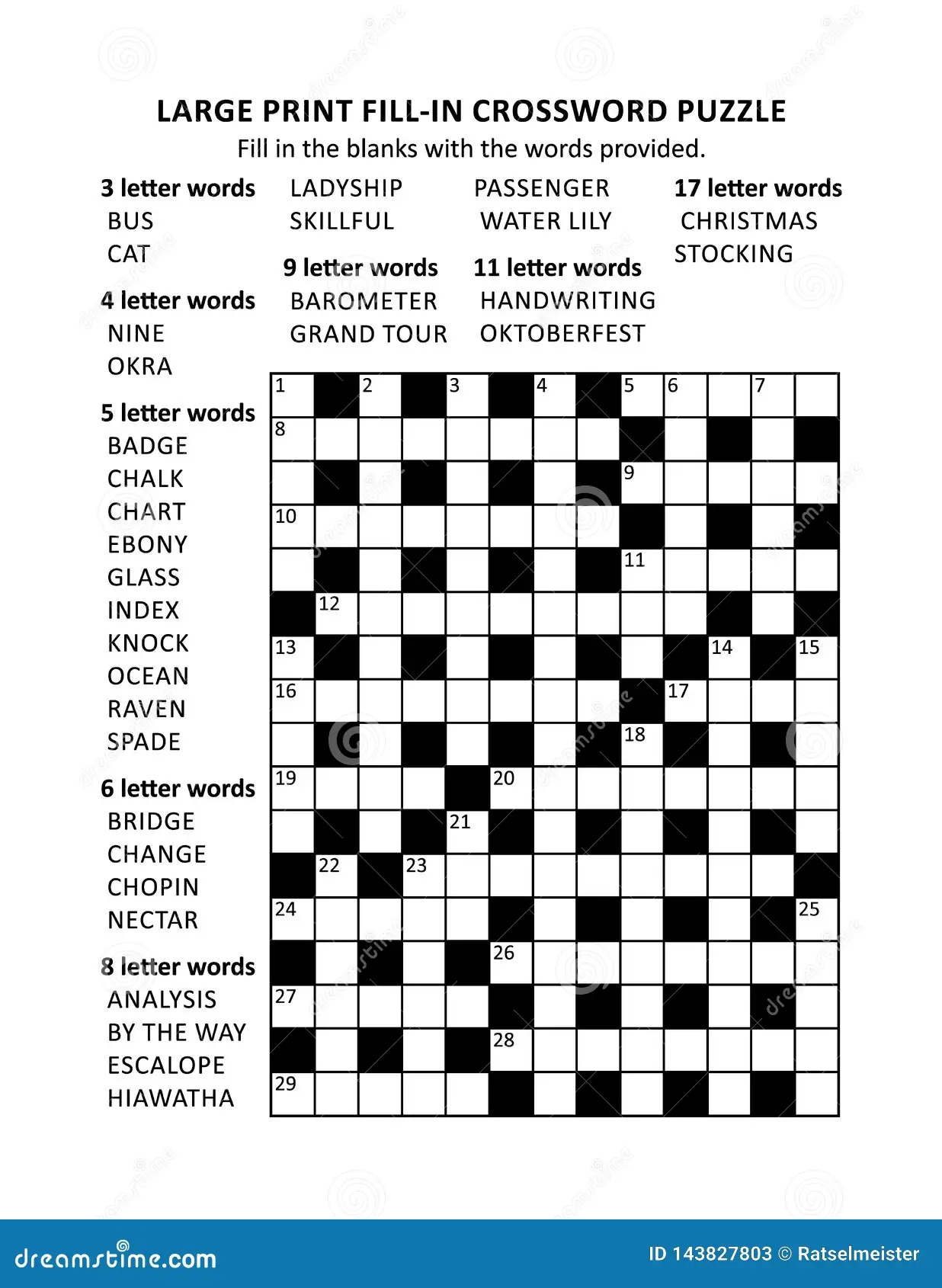 Crossword Puzzles For Seniors Free Printable