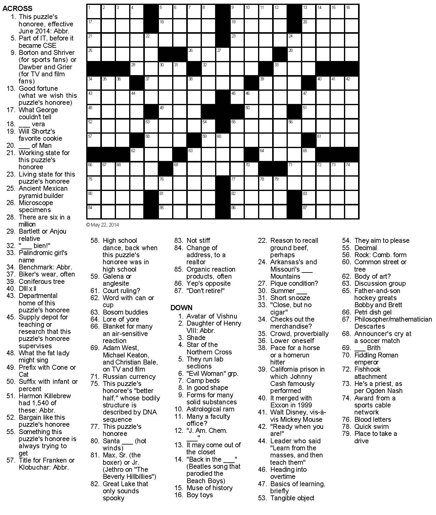 Let s Make A Deal Crossword Puzzle