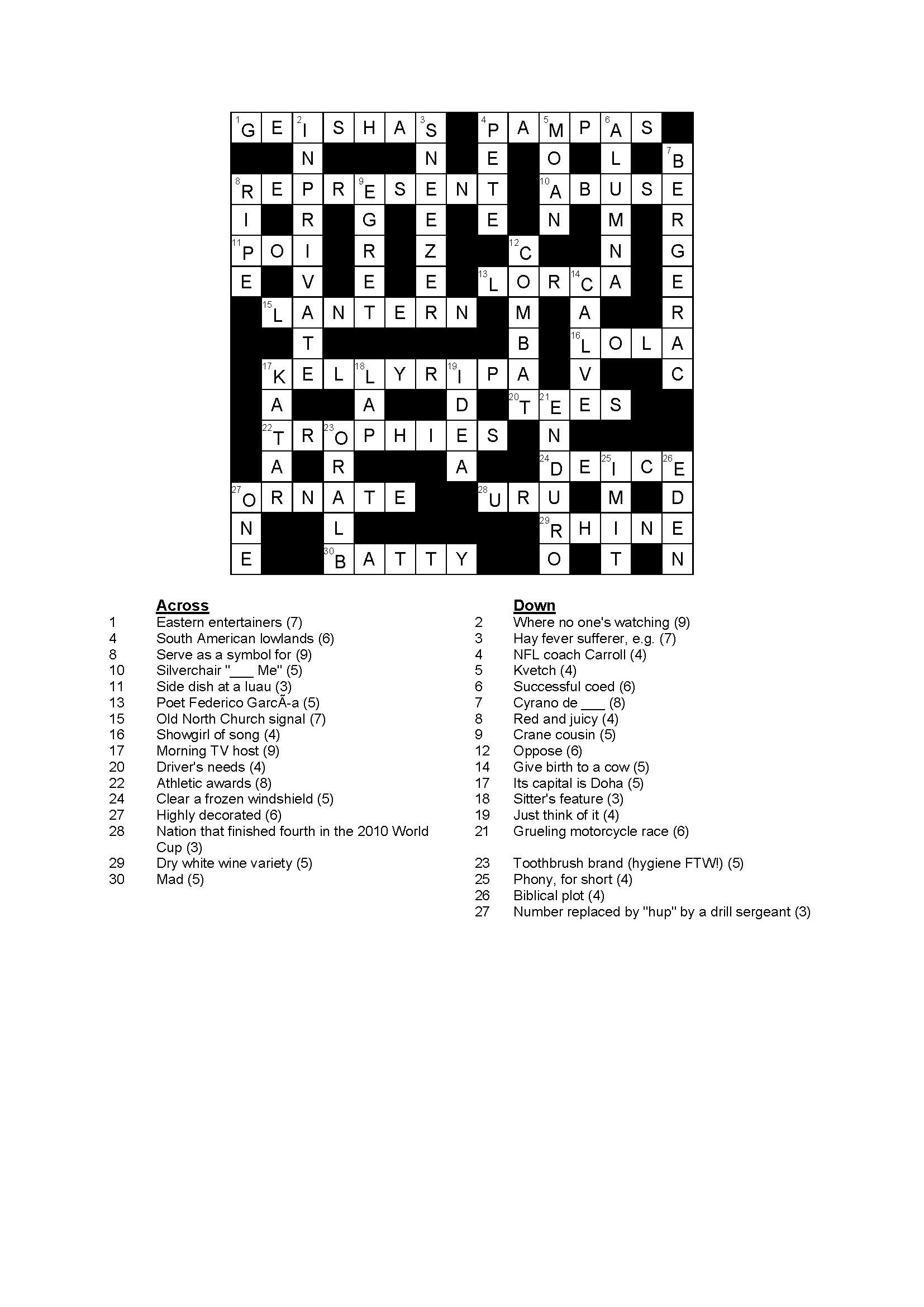Make You 100 Original Never Been Published Crossword Puzzles By Jim hardworker Fiverr