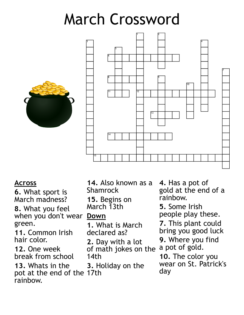 Free Crossword Puzzles Adults