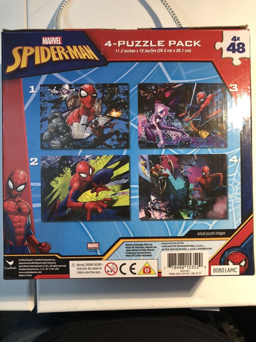 Marvel Spiderman 4 Pack Kids Puzzles EBay