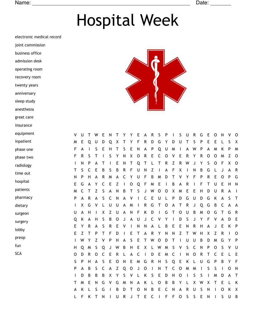 Medical Records Crossword WordMint