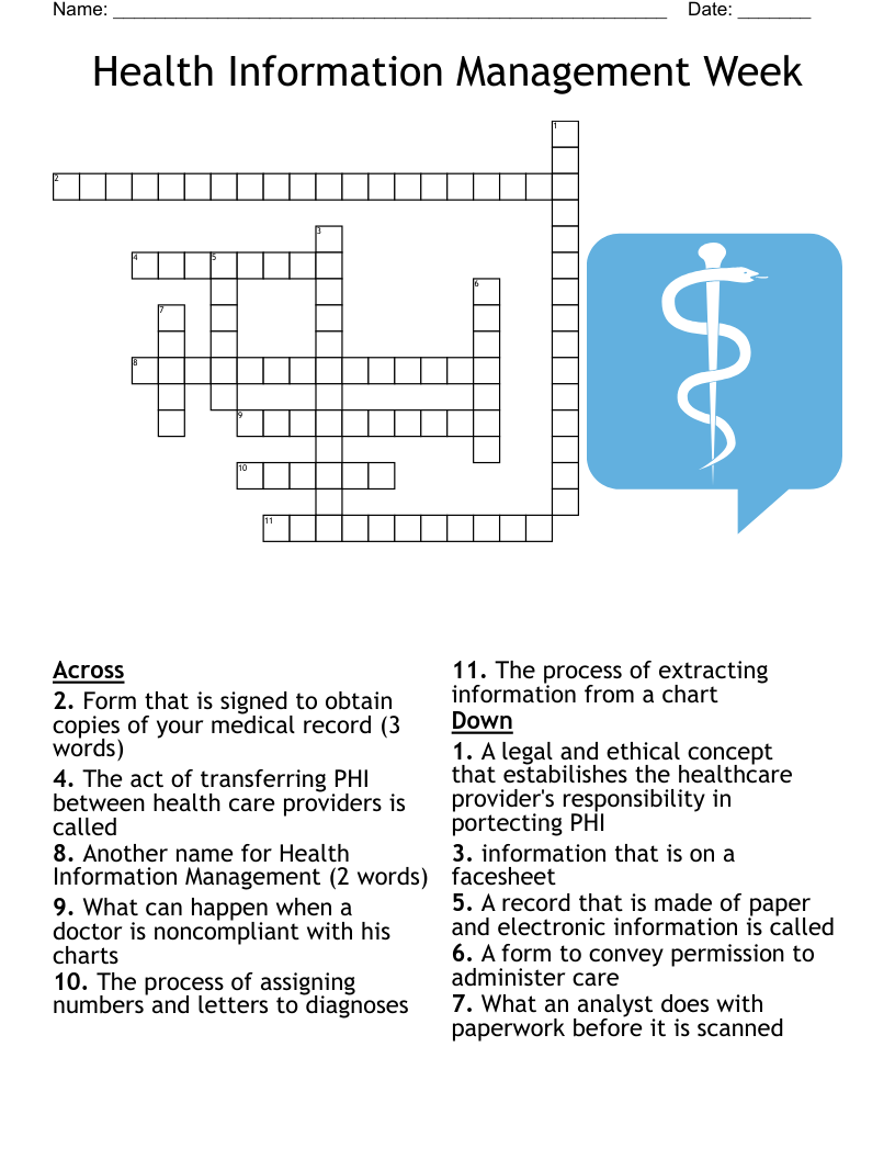 Medical Records Crossword WordMint