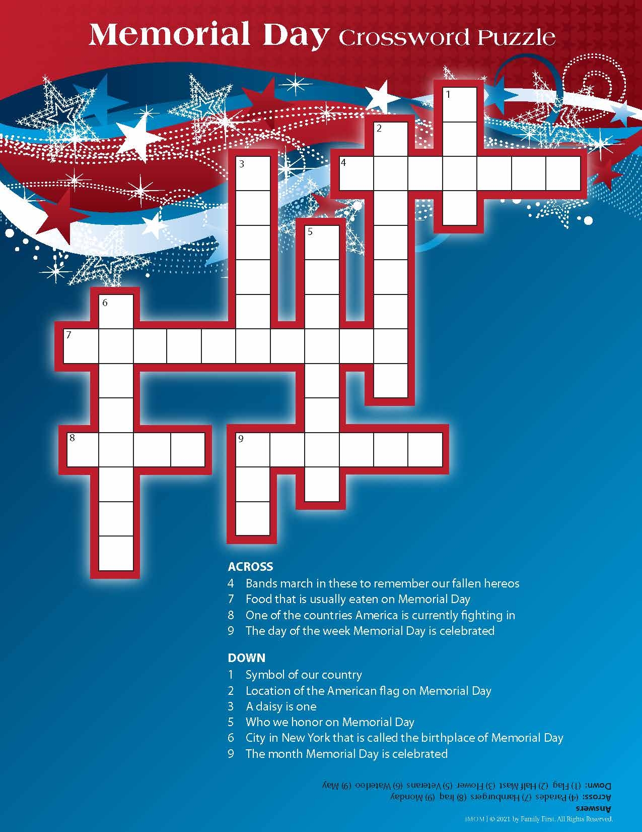 Free Printable Crossword Puzzles Online