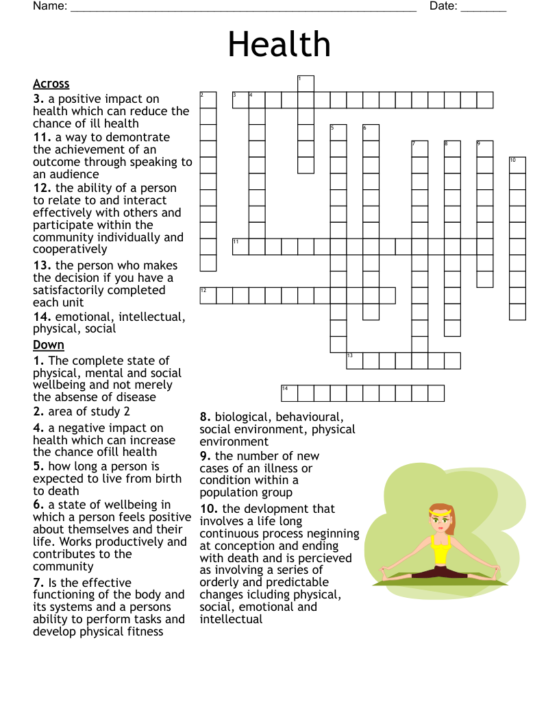 Mental Health Crossword WordMint