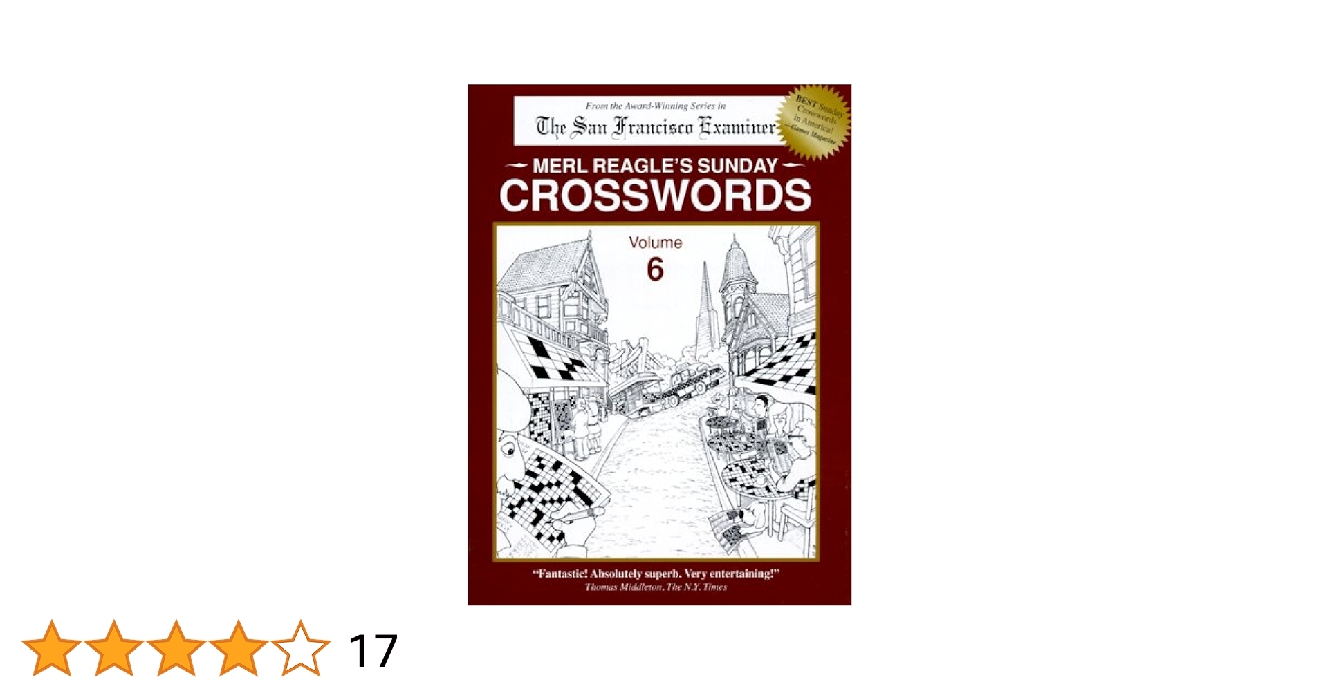 Merl Reagle s Sunday Crosswords Vol 6 Reagle Merl 9780963082855 Amazon Books