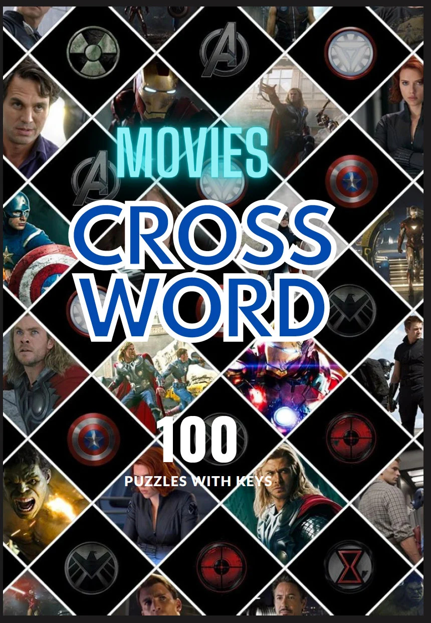 movie theme crossword puzzles with answers printable puzzle games games for both kids and adults teacher resources digital download etsy
