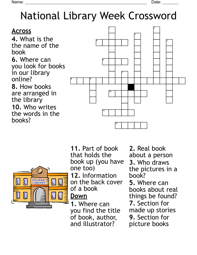 Book Crossword Puzzles Online Free