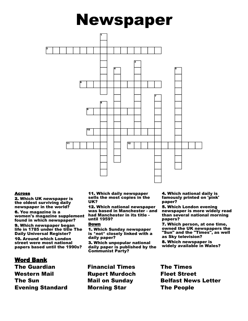 Crossword Puzzles Daily Magazine