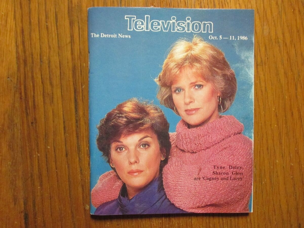 Oct 1986 Detroit News Television Magazine CAGNEY LACEY TYNE DALY SHARON GLESS EBay