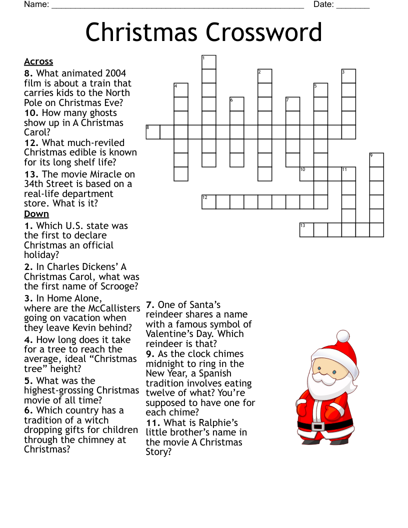 Old Movies Crossword WordMint