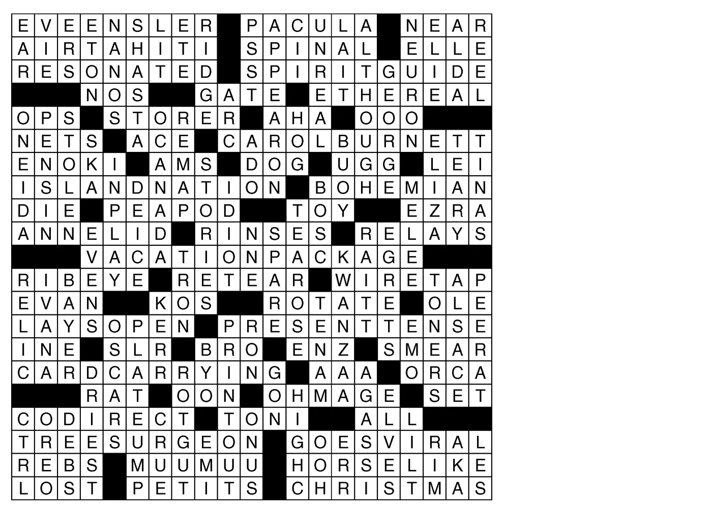 Online Crossword Sudoku Puzzle Answers For 12 25 2022 USA TODAY
