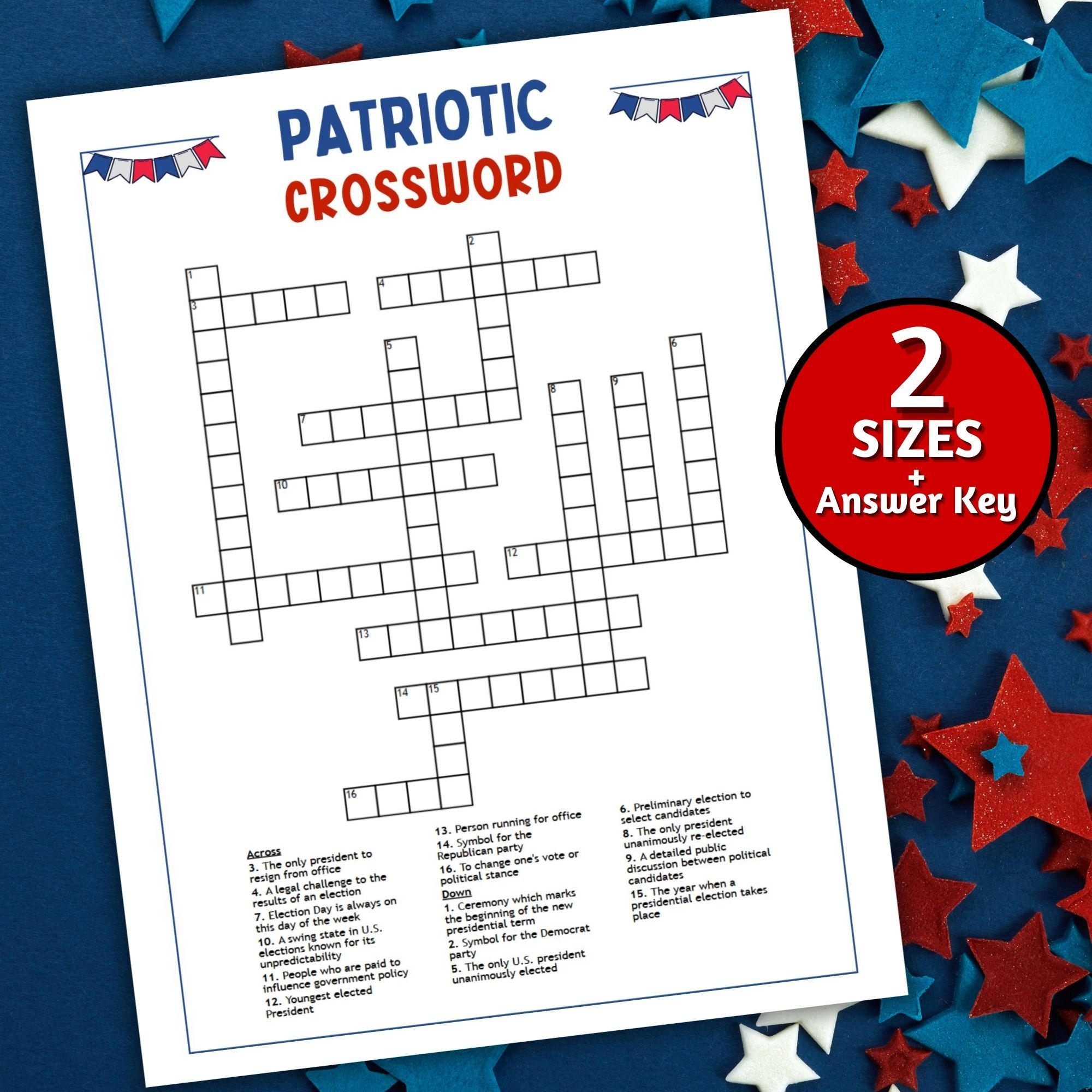 Free Printable People Crossword Puzzles