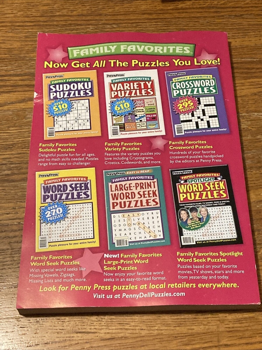 Penny Press Family Favorites Variety Puzzles Over 590 Of Them New Free Shipping EBay