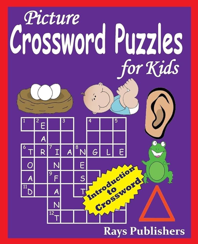 Picture Crossword Puzzles For Kids Rays Publishers 9781512025750 Amazon Books