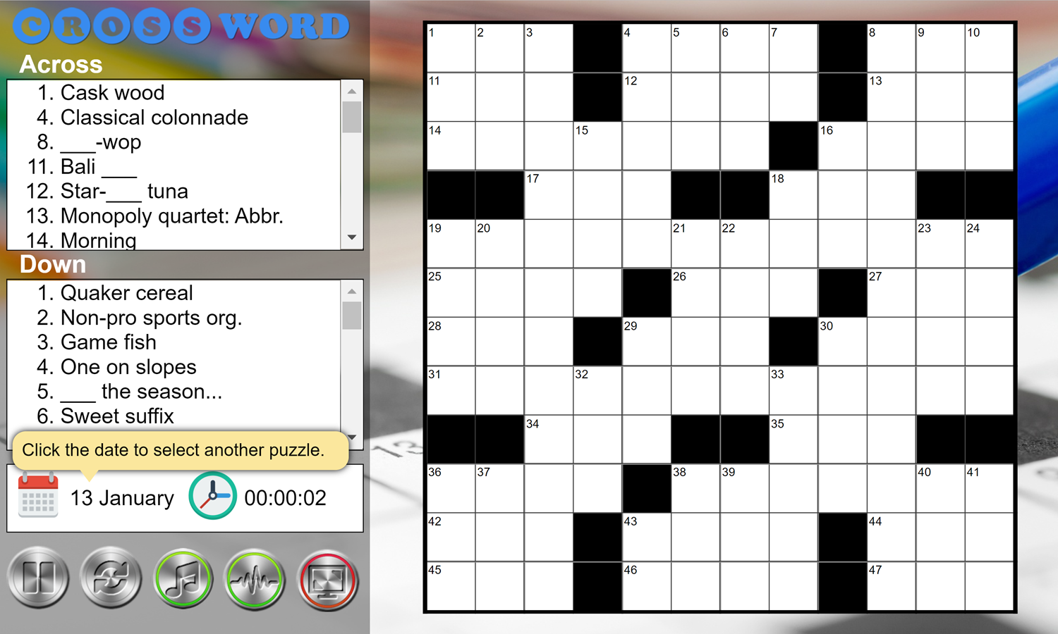 play daily crossword game free online printable crossword puzzles video game with no app download required