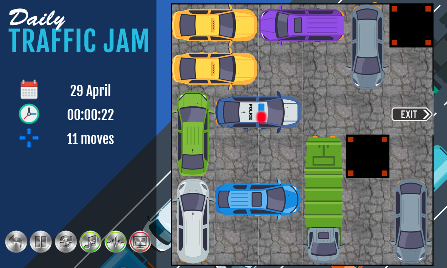  Play Daily Traffic Jam Game Free Online Parking Lot Logic Puzzle Video Game For Kids Adults
