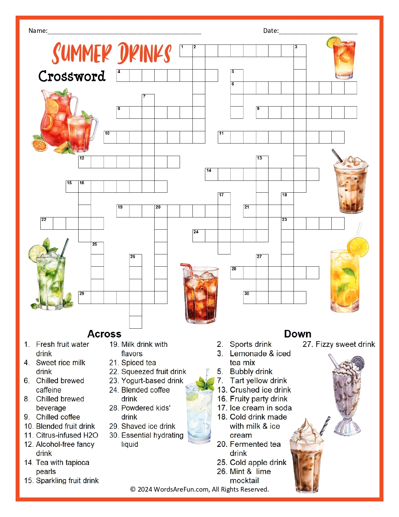 Adult Free Crossword Puzzles
