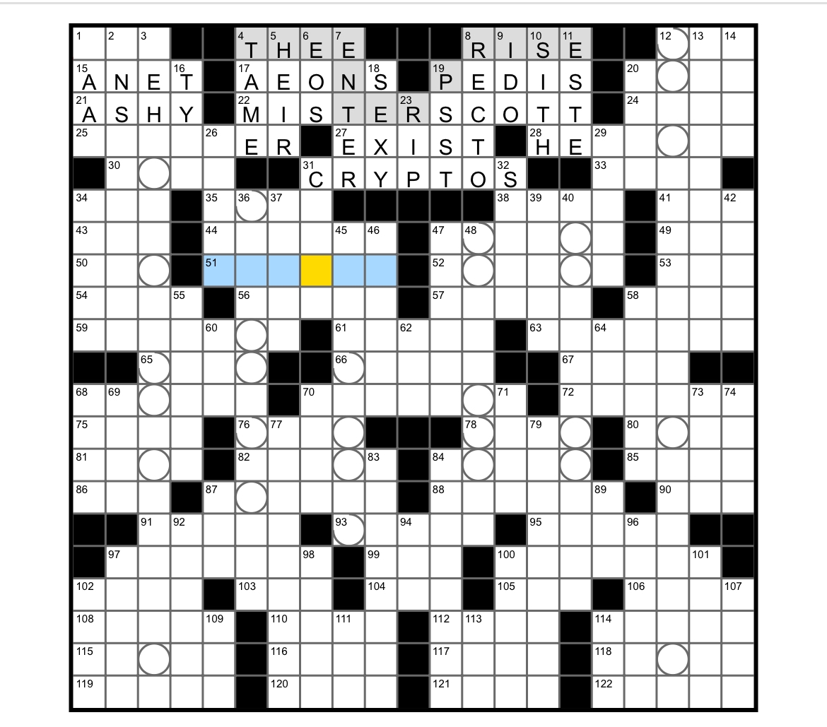 New York Times Online Crossword Puzzles