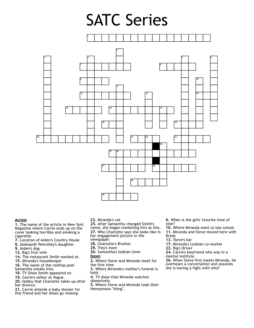 New York Magazine Crossword Puzzles