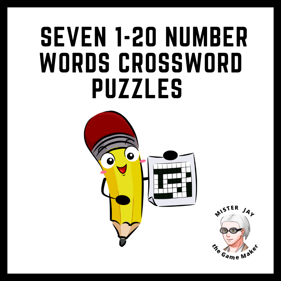 Seven 1 To 20 Number Words Crossword Puzzles Made By Teachers