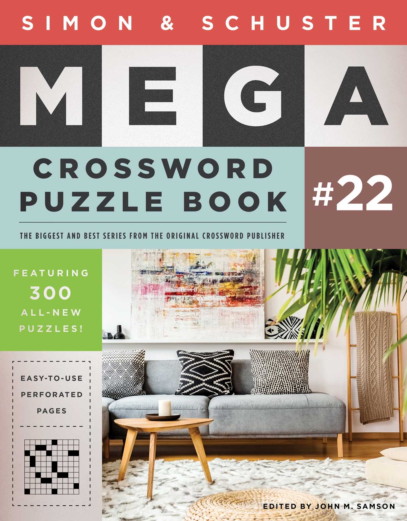 simon u0026 schuster mega crossword puzzle book 22 book by john m