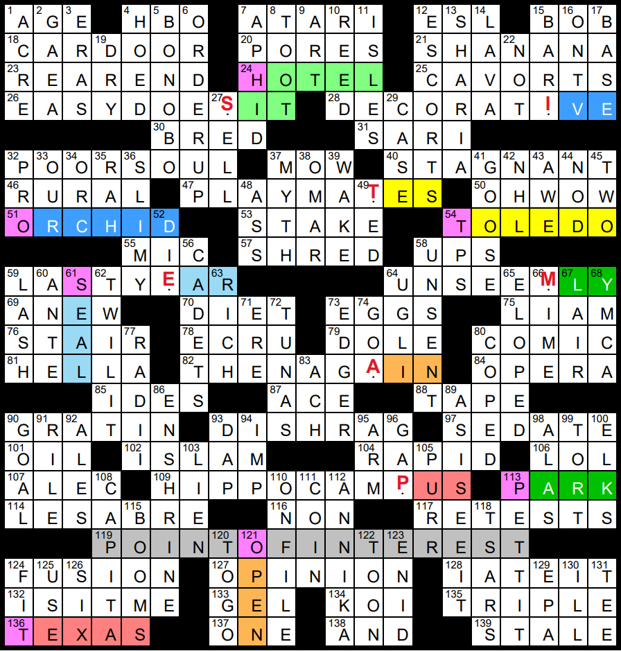 solution to evan birnholz s march 31 crossword world wide web the washington post
