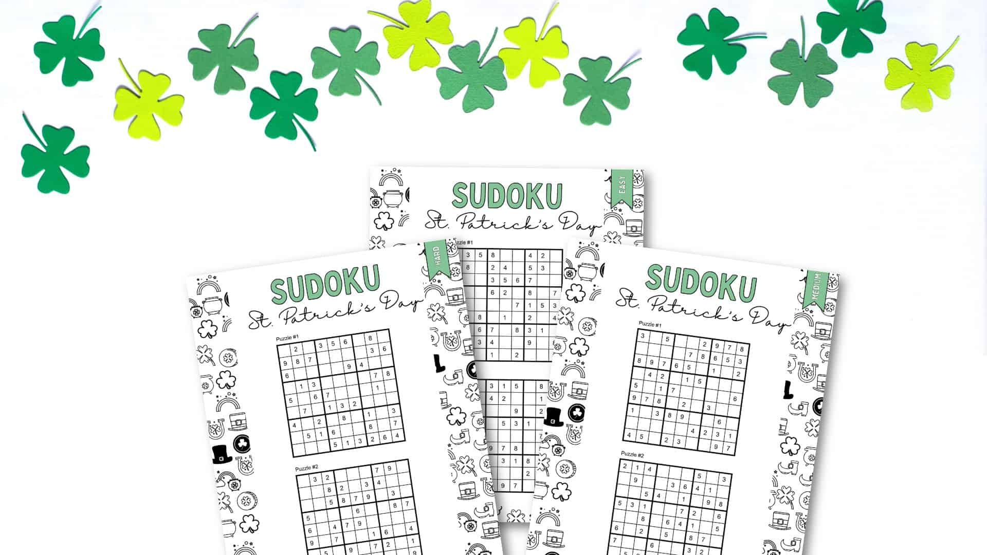 St Patrick s Day Sudoku Puzzles Cute Free Printables SaturdayGift