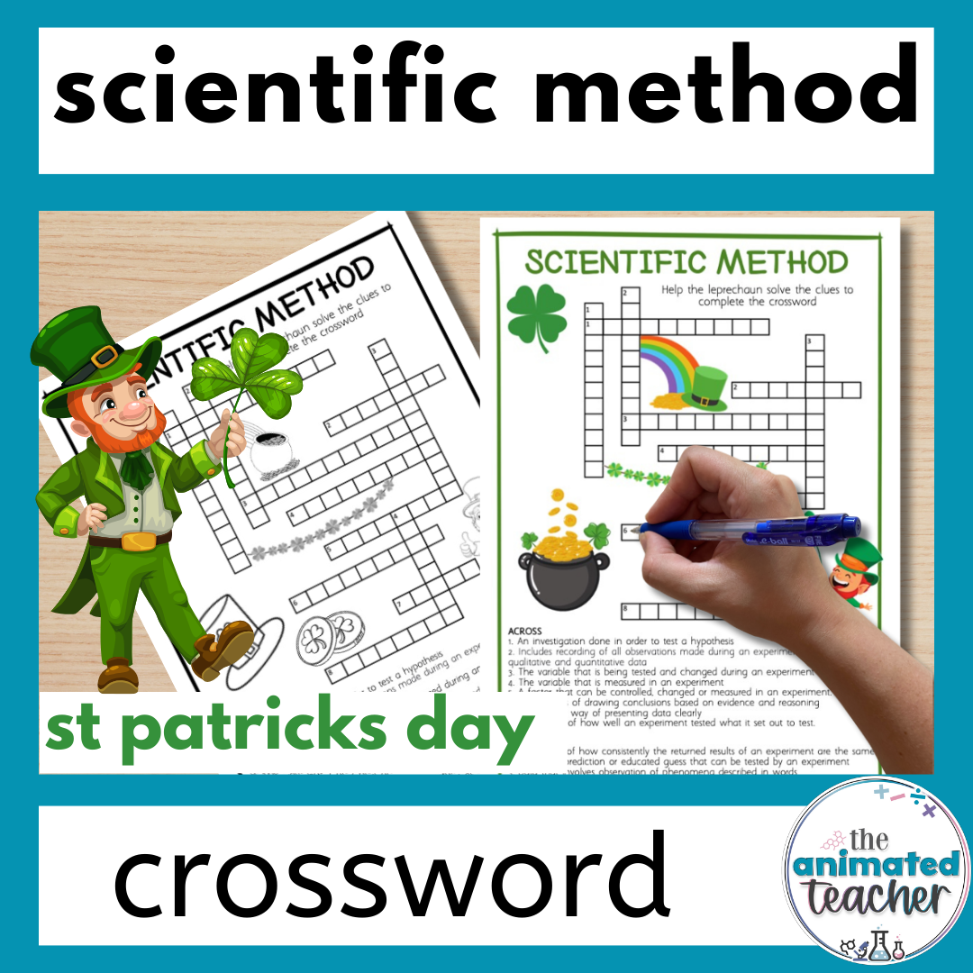 St Patricks Day Science Crossword Scientific Method