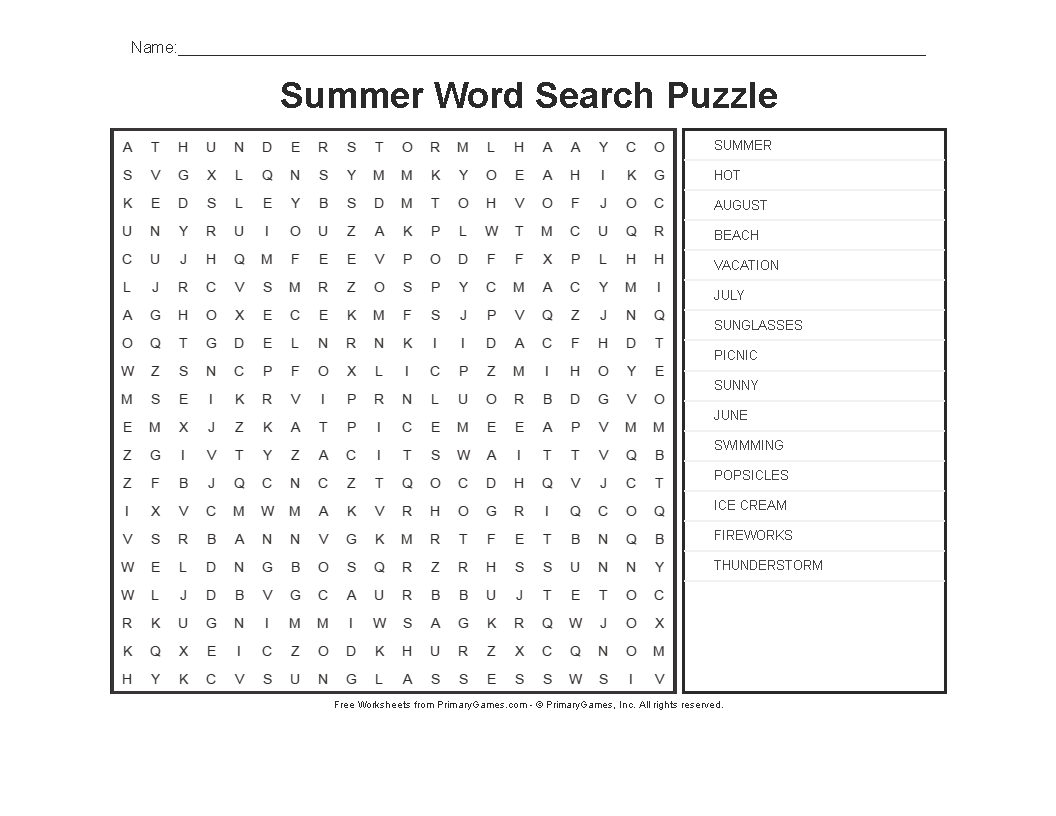 Free Online Crossword Puzzles - Search