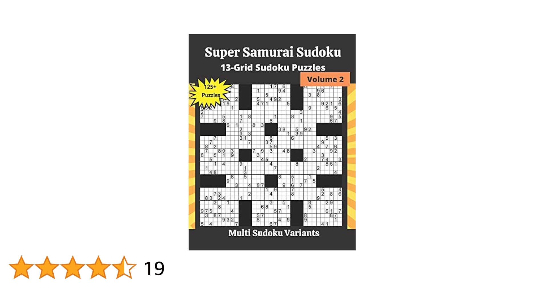 Super Samurai Sudoku Volume 2 13 Grid Sudoku Puzzles SomatoMint 9798669275860 Amazon Books