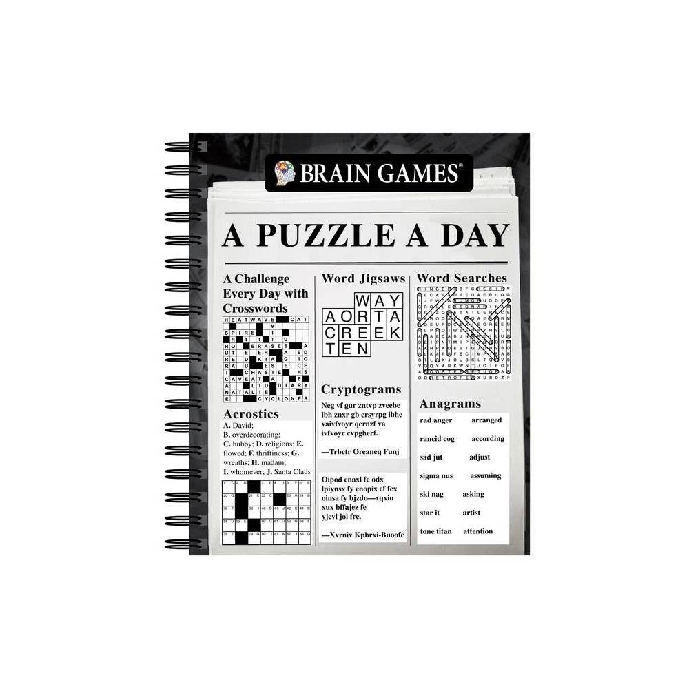 TARGET Brain Games A Puzzle A Day By Publications International Ltd Brain Games Spiral Bound Connecticut Post Mall