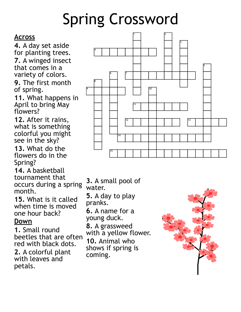 Crossword Puzzles For Teens Pdf