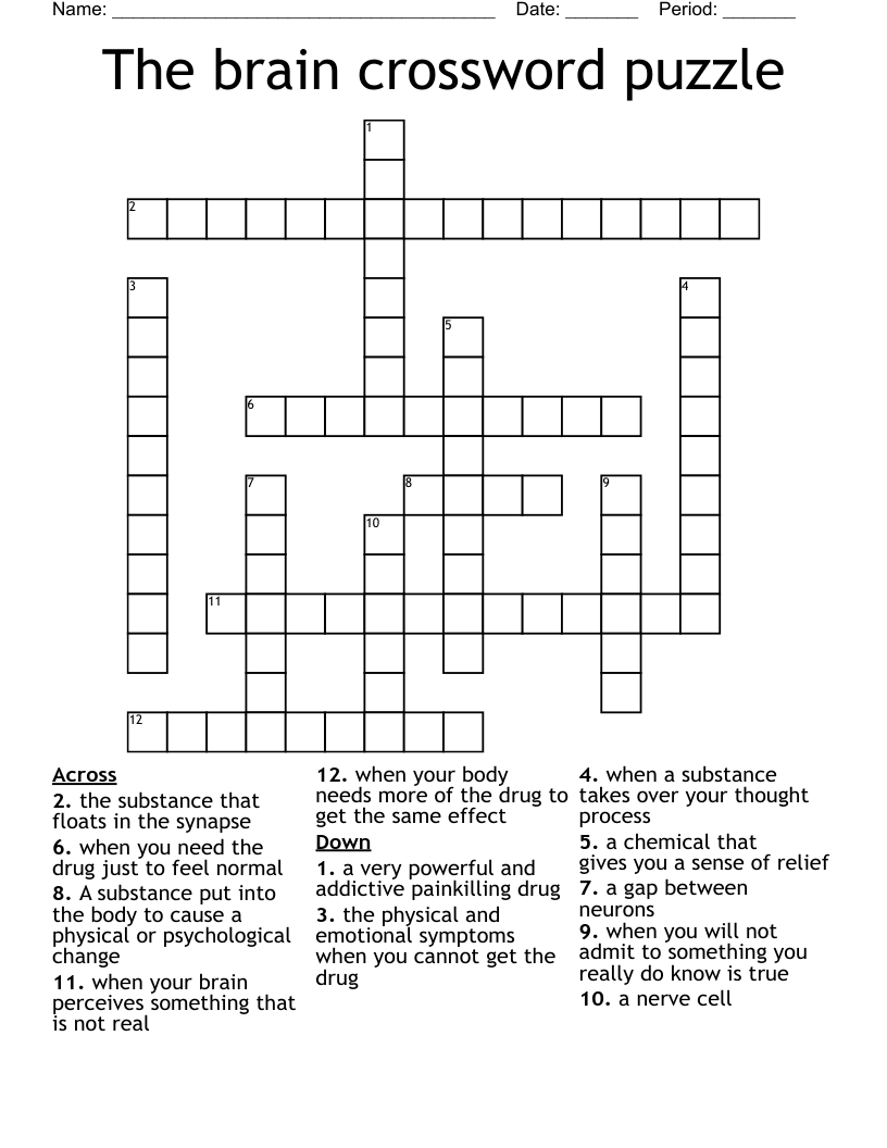 The Brain Crossword Puzzle WordMint