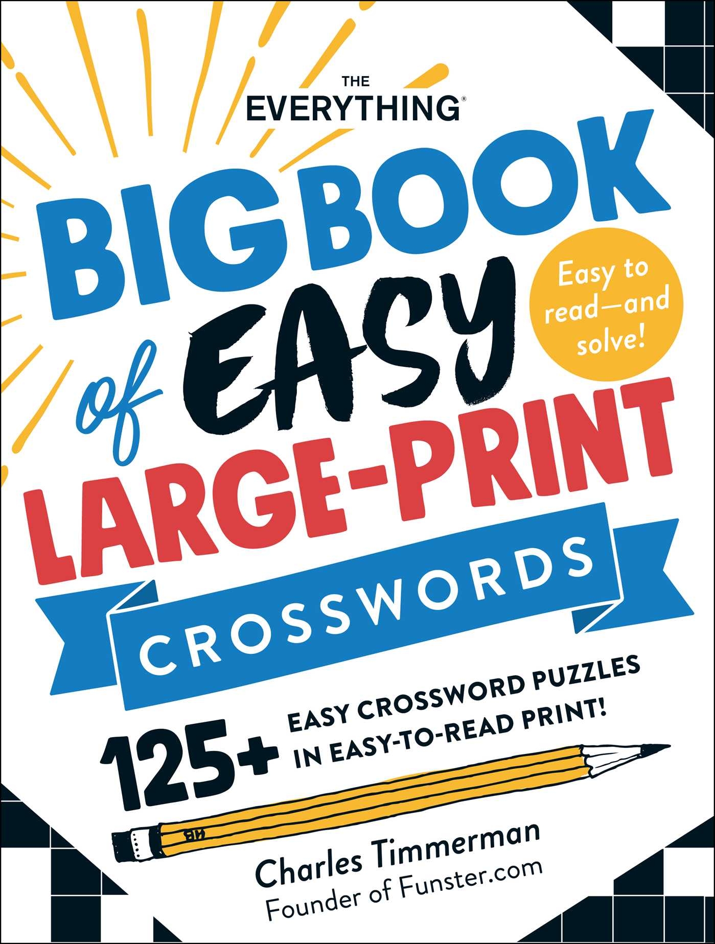 the everything big book of easy large print crosswords book by