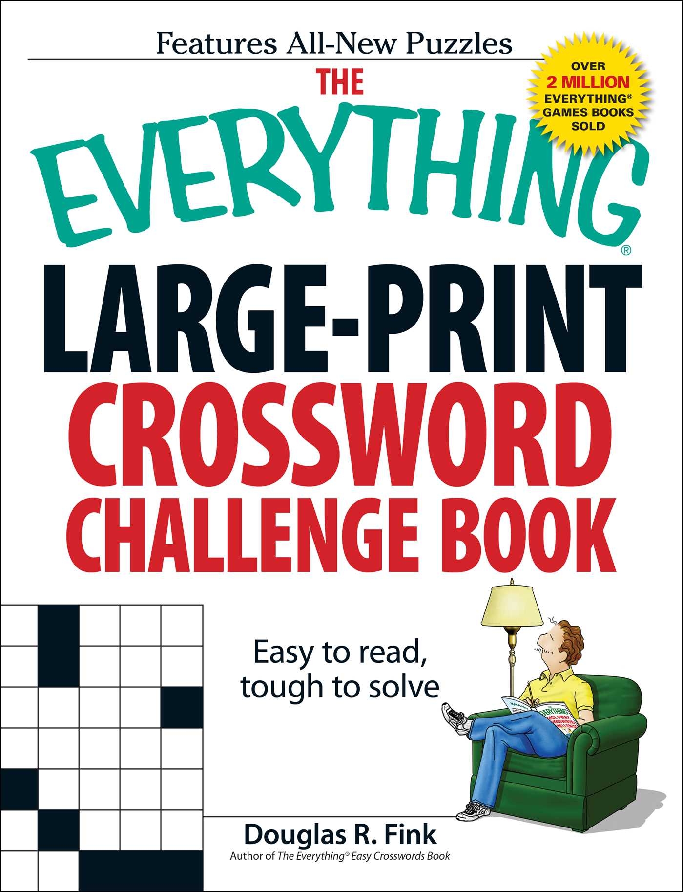the everything large print crossword challenge book book by douglas r fink official publisher page simon schuster